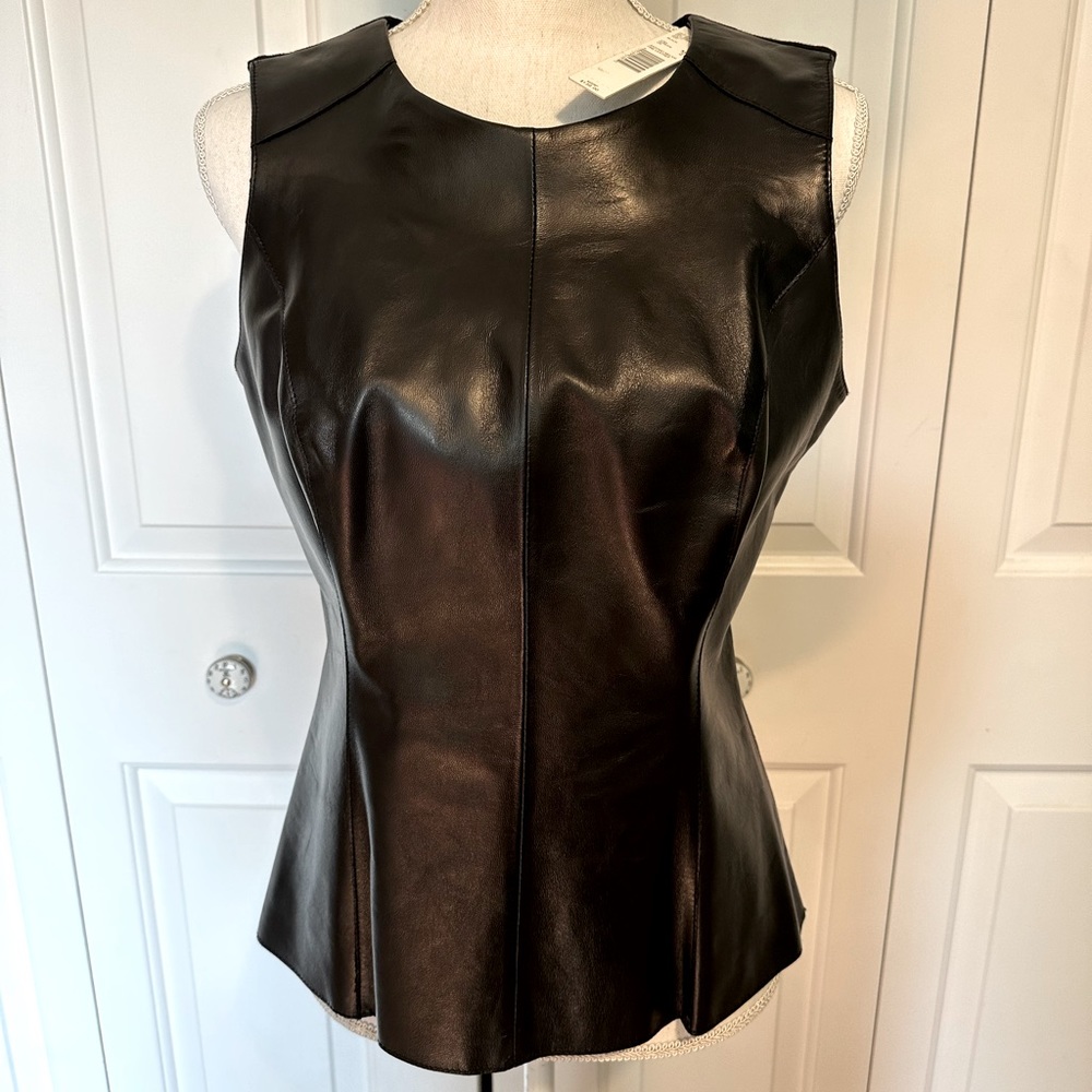 Antonio Melani Leather Top Medium NWT